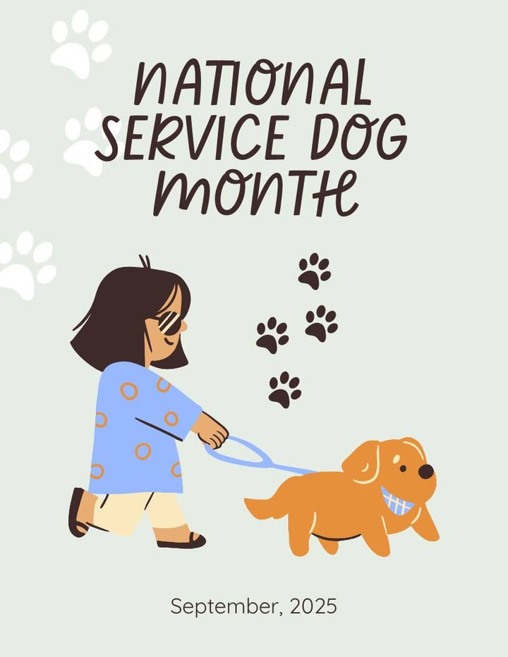 This month we recognize service dogs