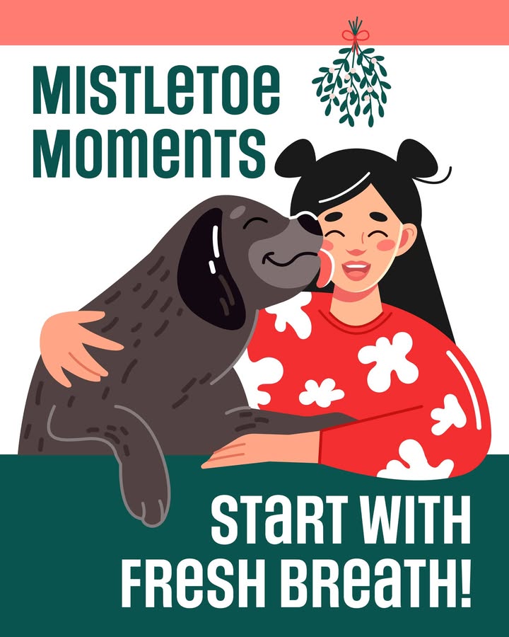 Bad breath under the mistletoe?
