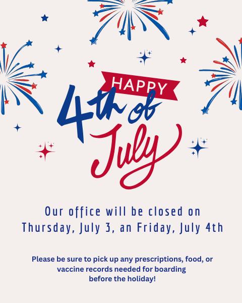 Our office will be closed on Thursday and Friday for the Fourth of July holiday