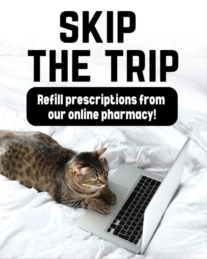📦 Skip the trip—refill prescriptions and order preventatives for your pet from our trusted online pharmacy anytime, anywhere #Pe...